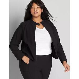 NWT Lane Bryant On-The-Go Biker Jacket Size 28